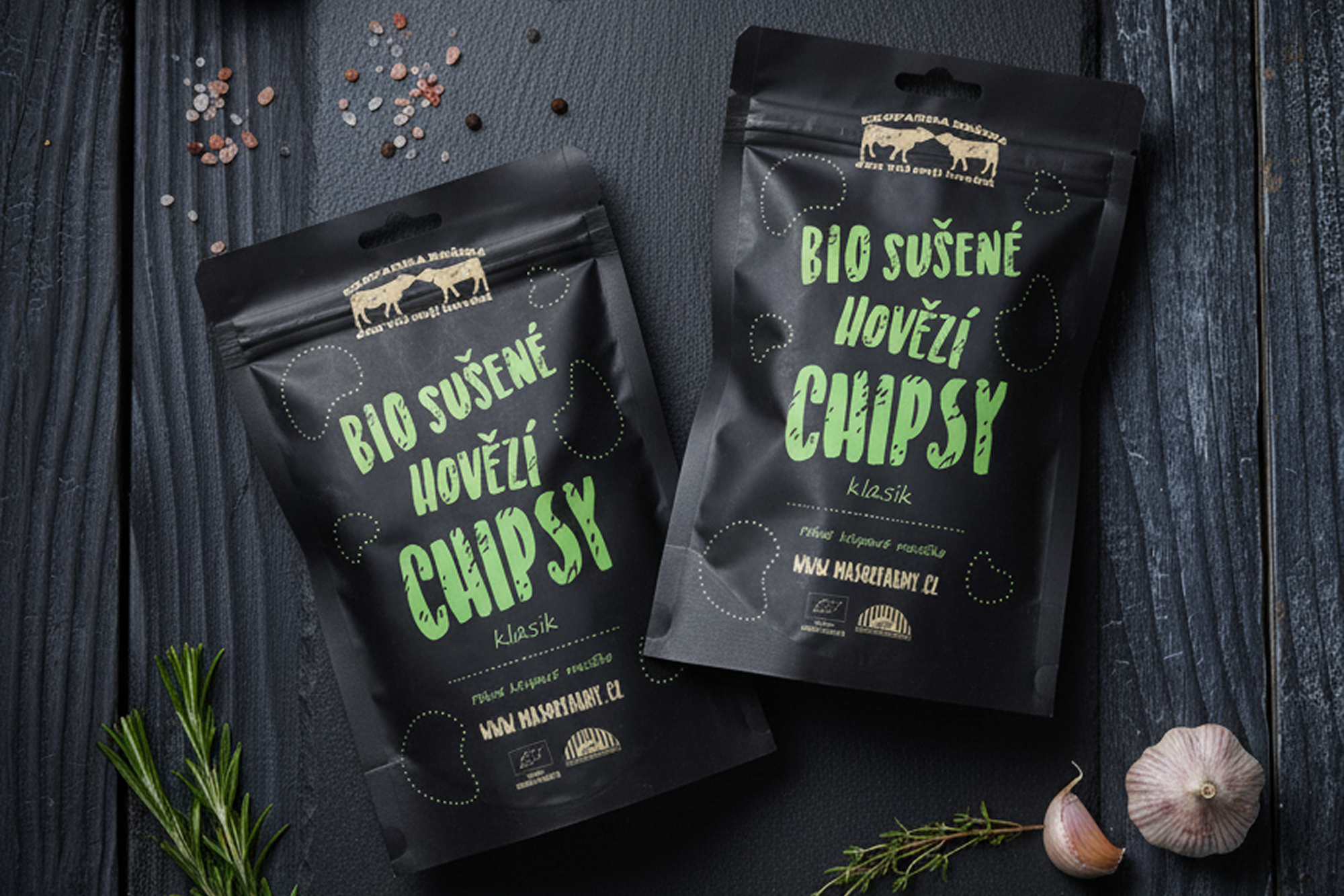 Bio sušené chipsy