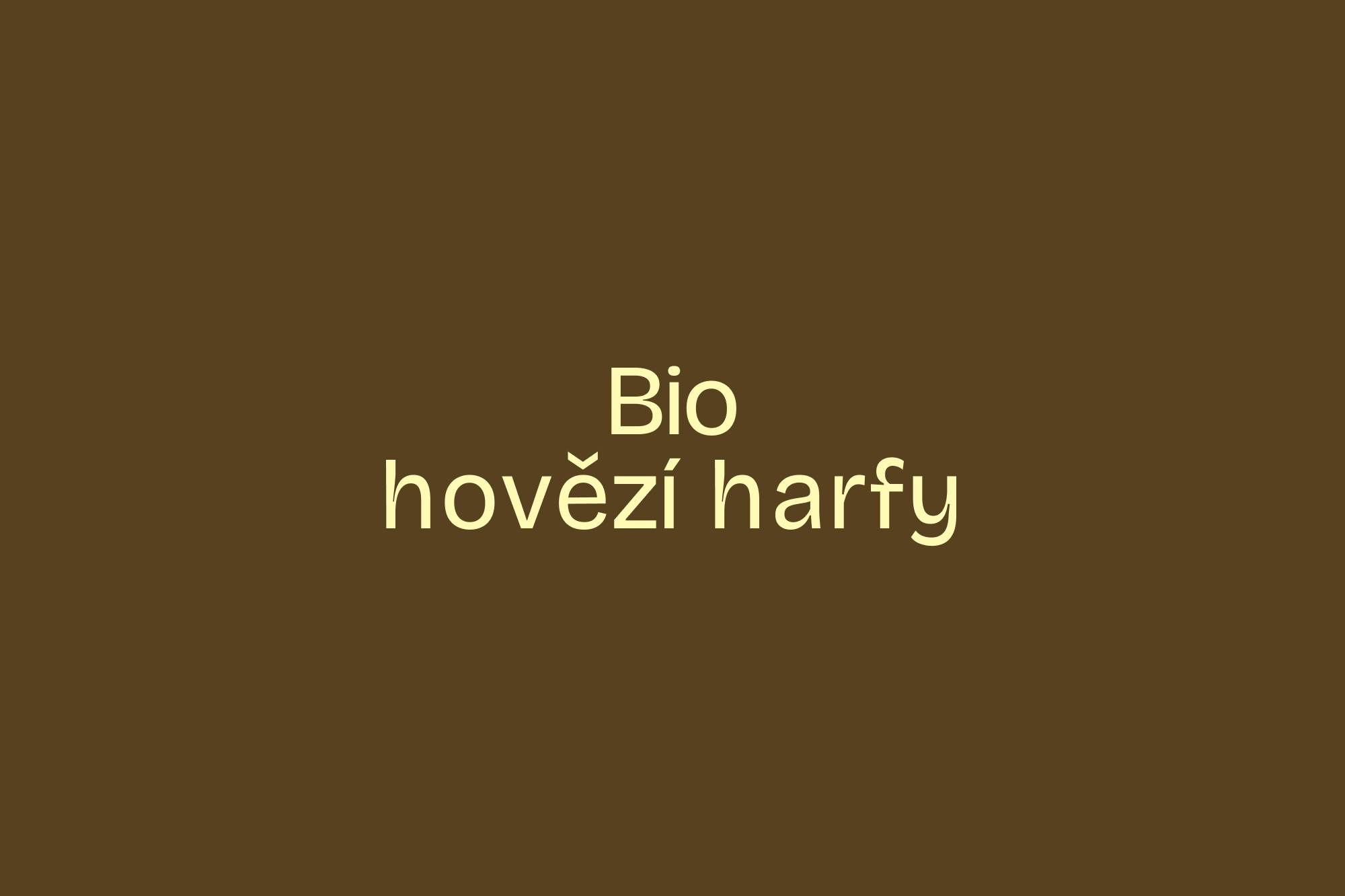Bio hovězí harfy
