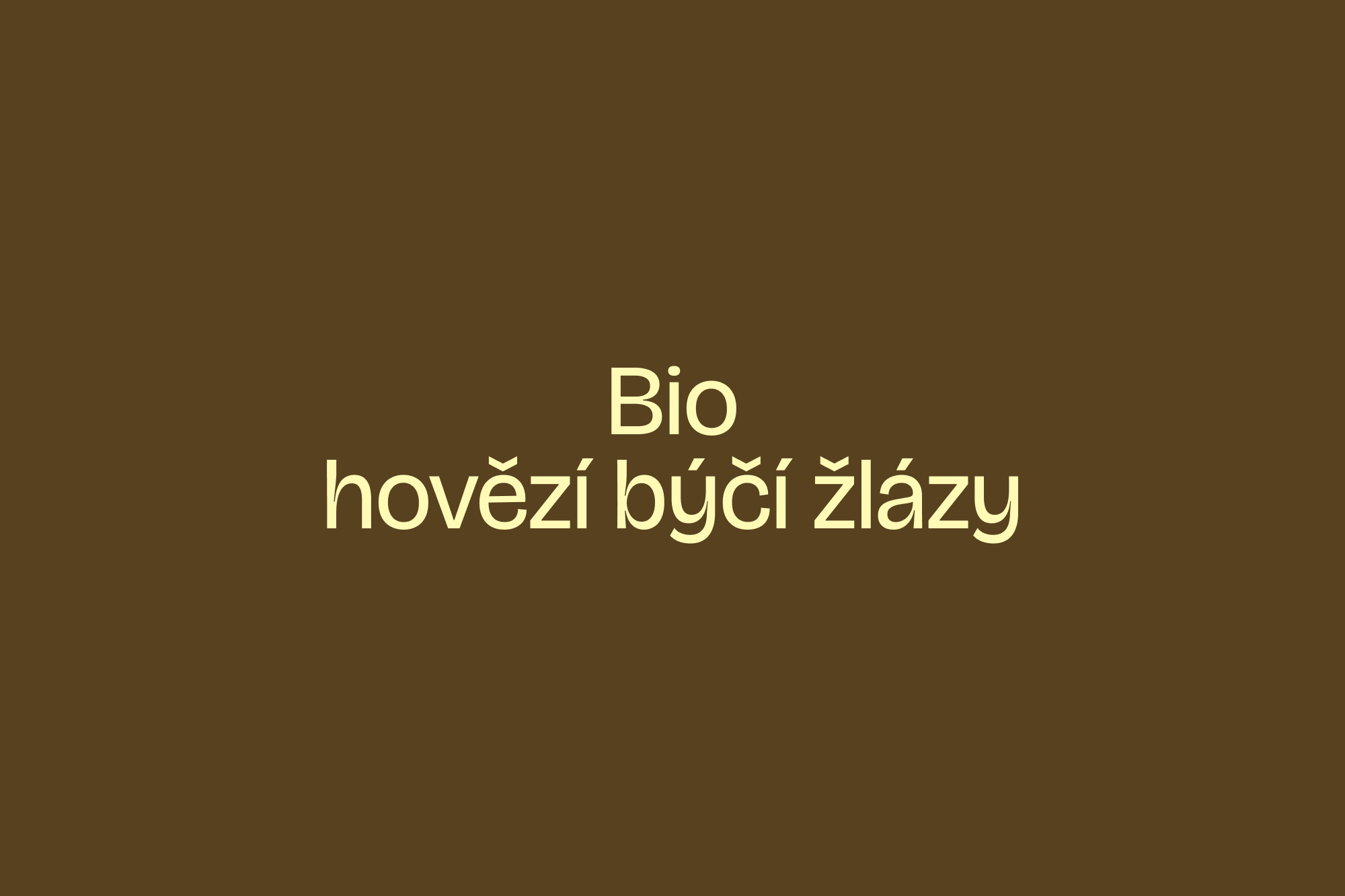 Bio hovězí býčí žlázy