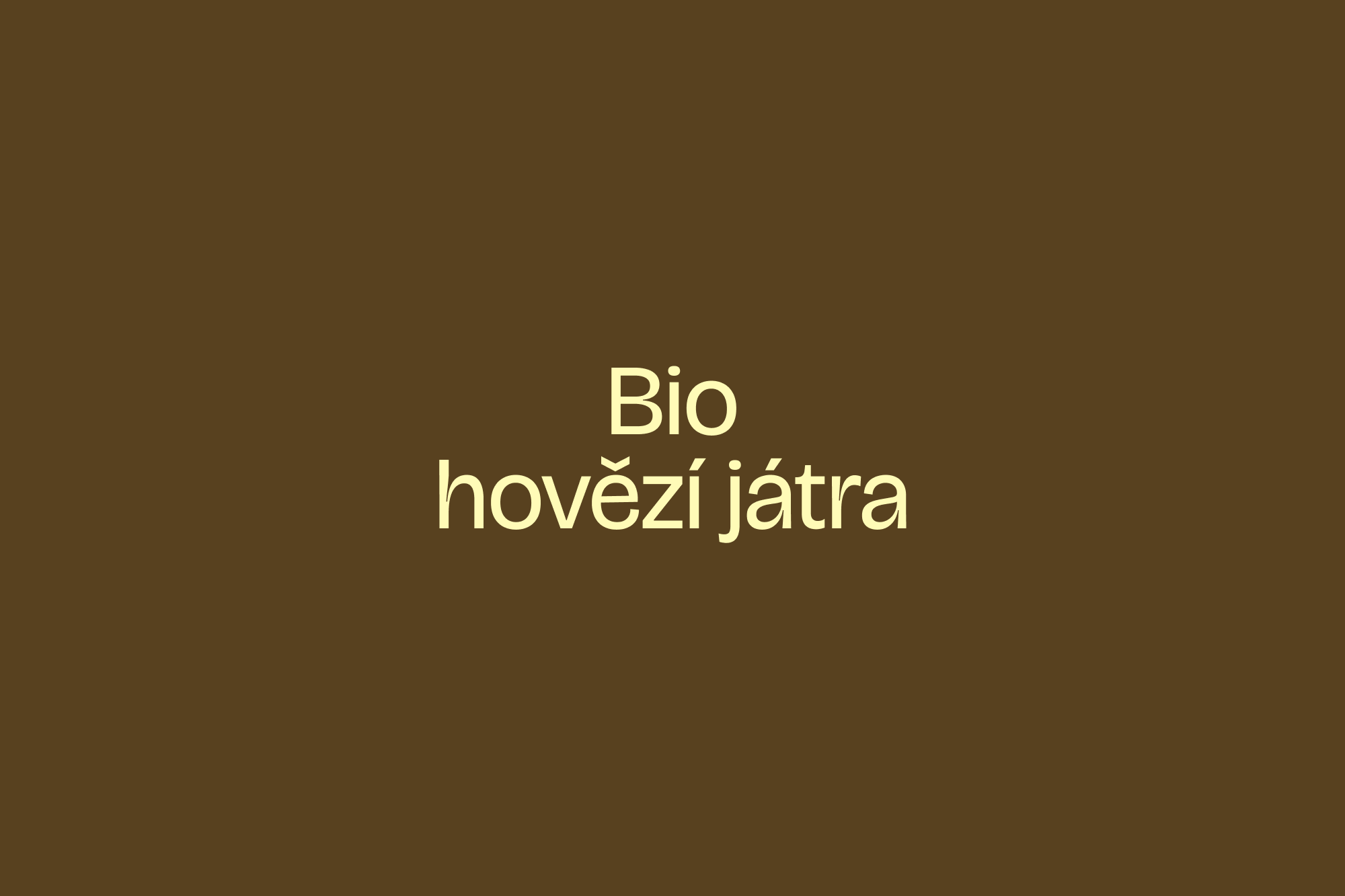 Bio hovězí játra