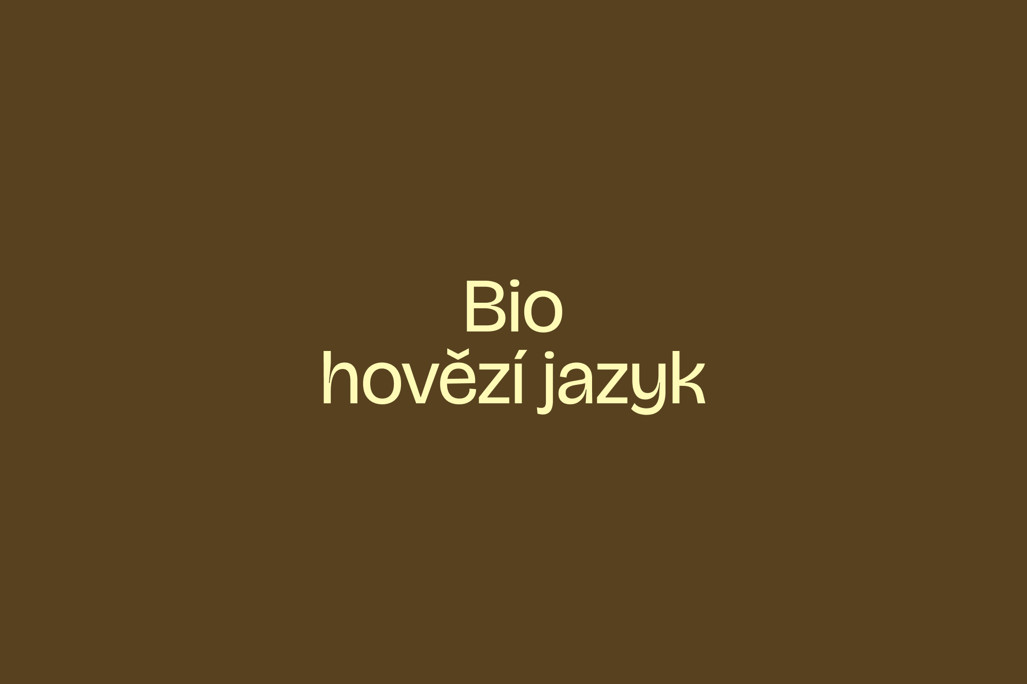 Bio hovězí jazyk