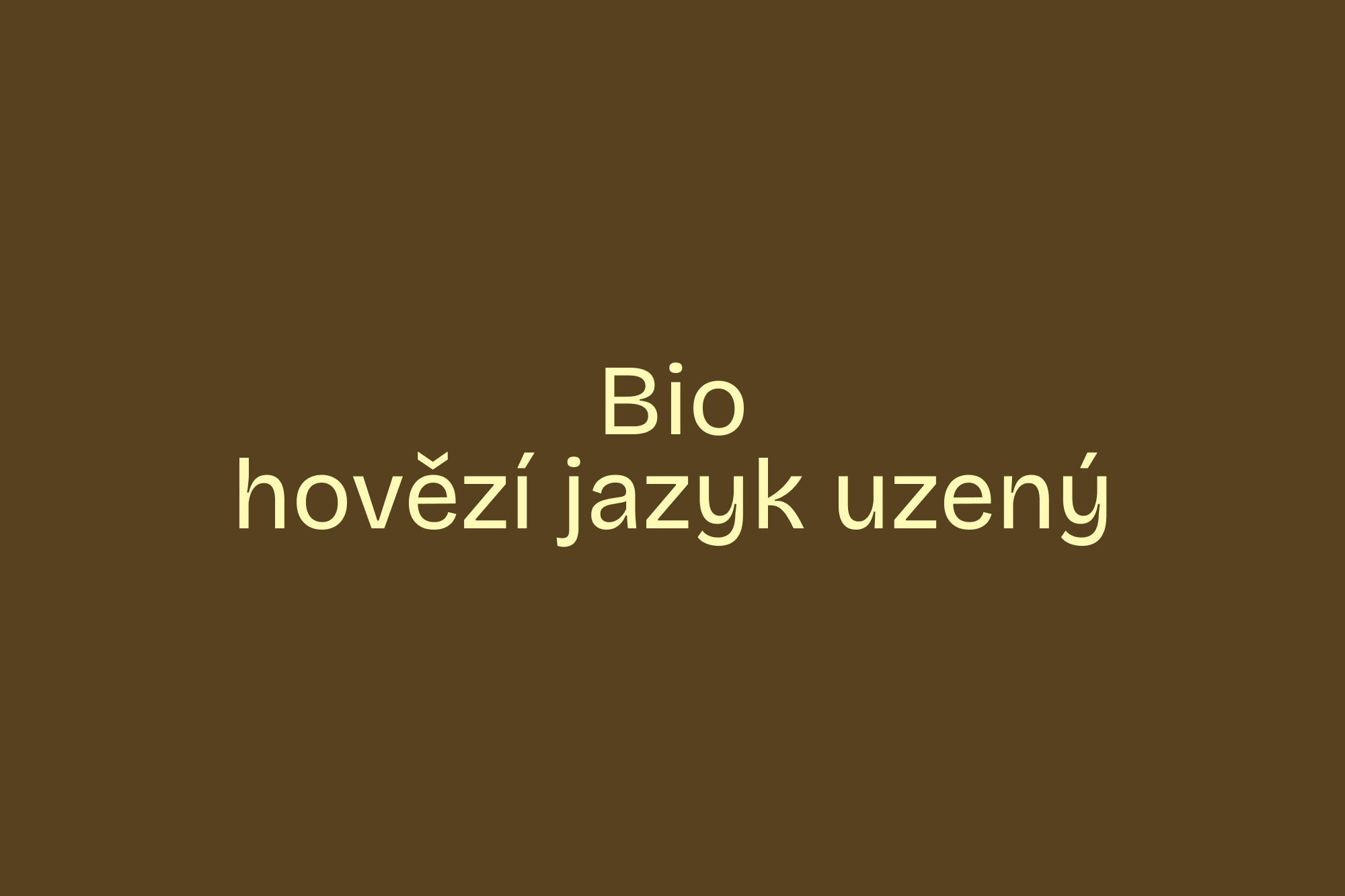 Bio hovězí jazyk uzený