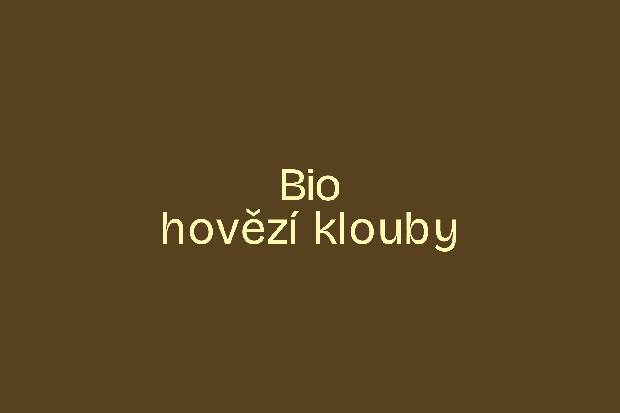 Bio hovězí kosti a klouby