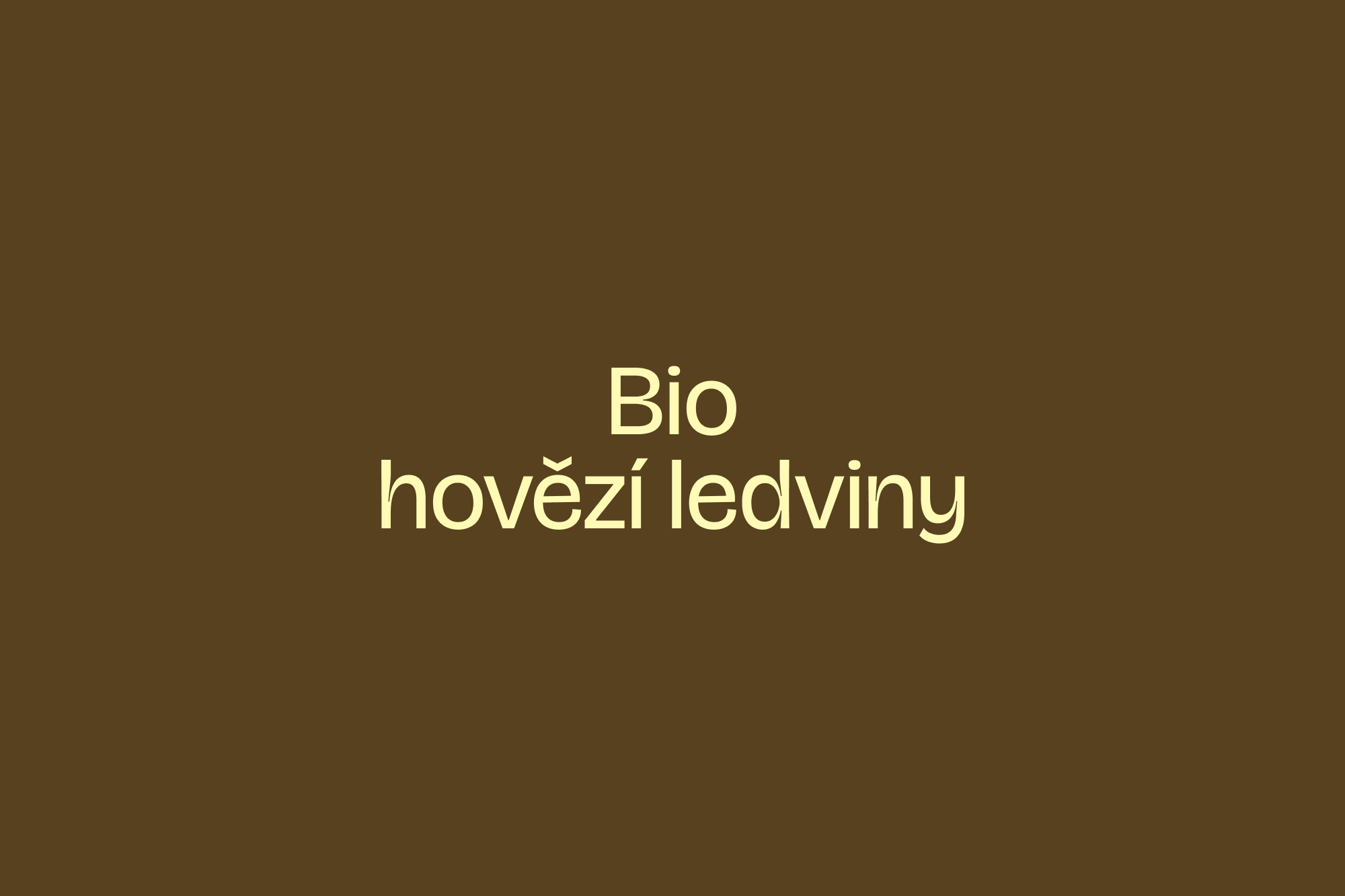 Bio hovězí ledviny