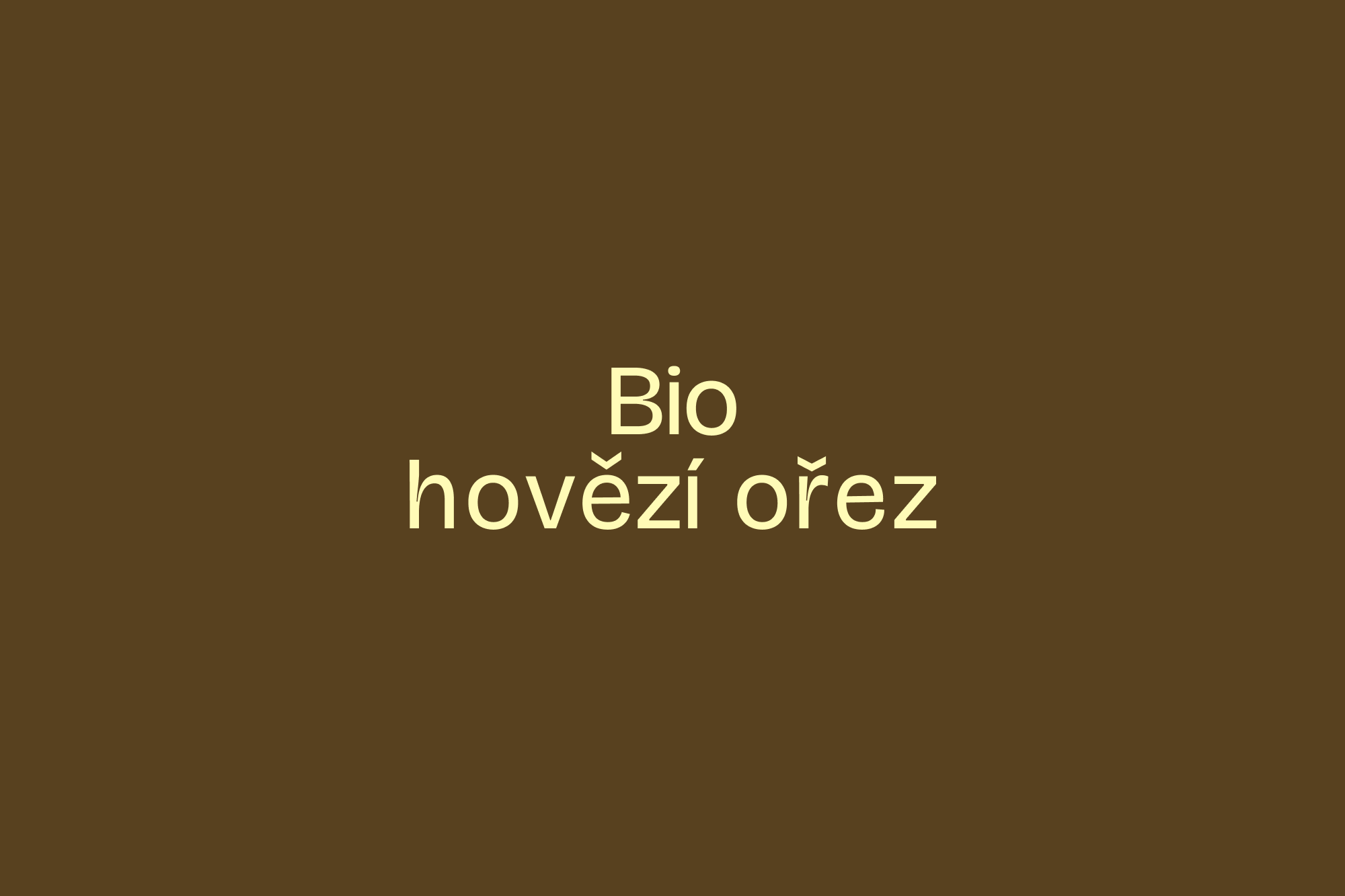 Bio hovězí ořez