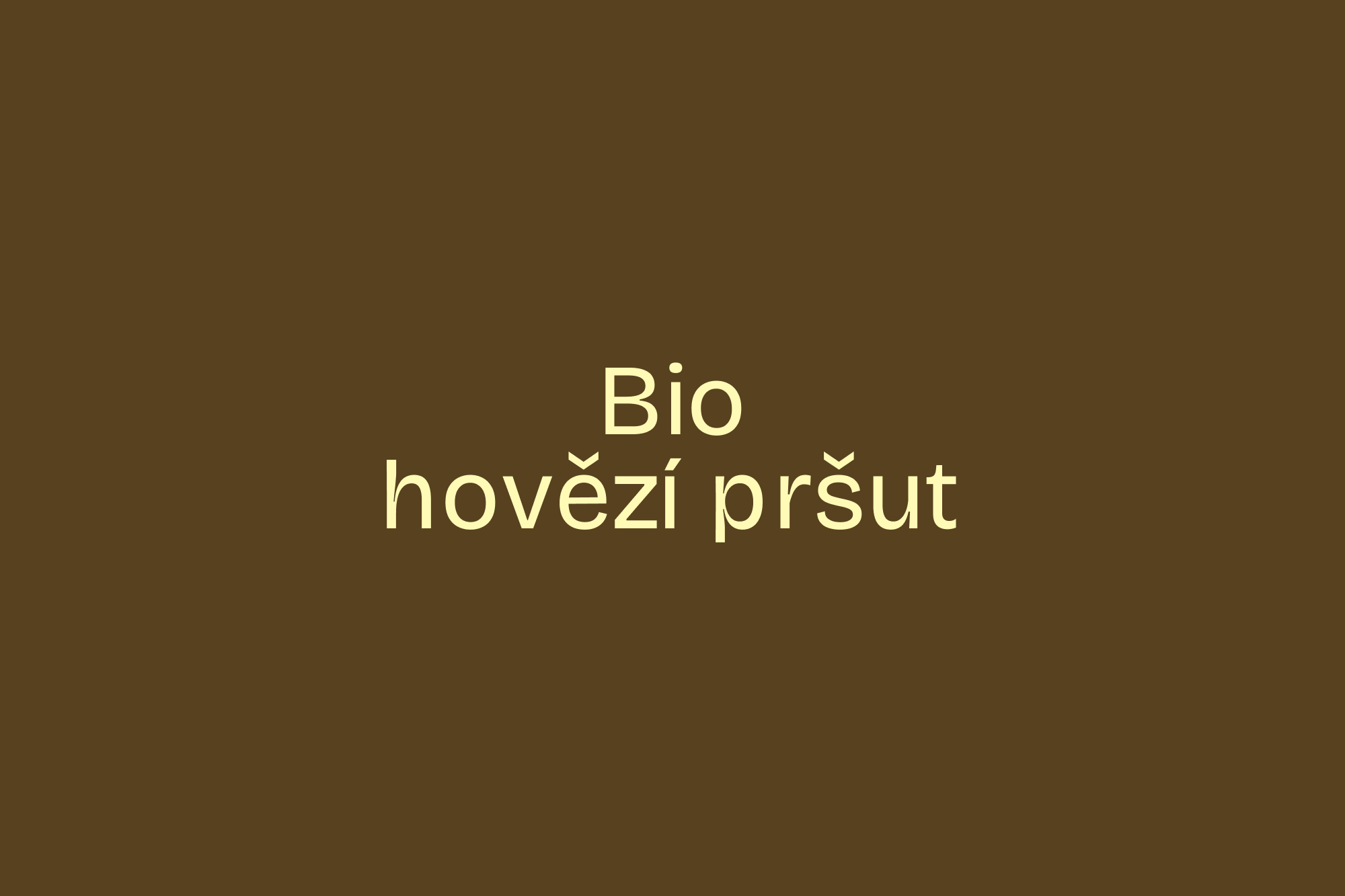 Bio hovězí pršut