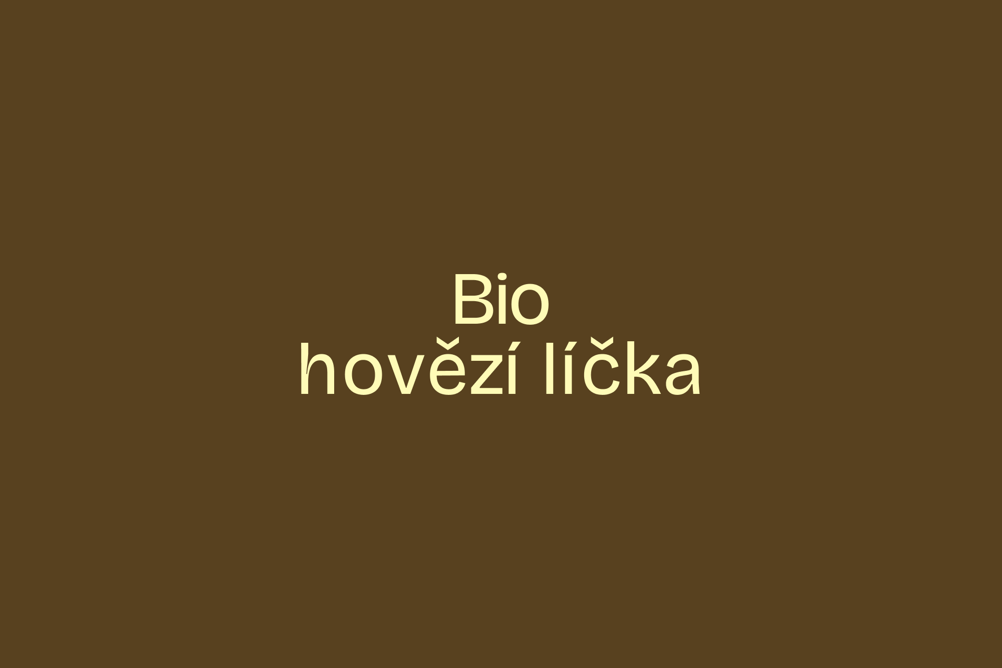 Bio hovězí líčka