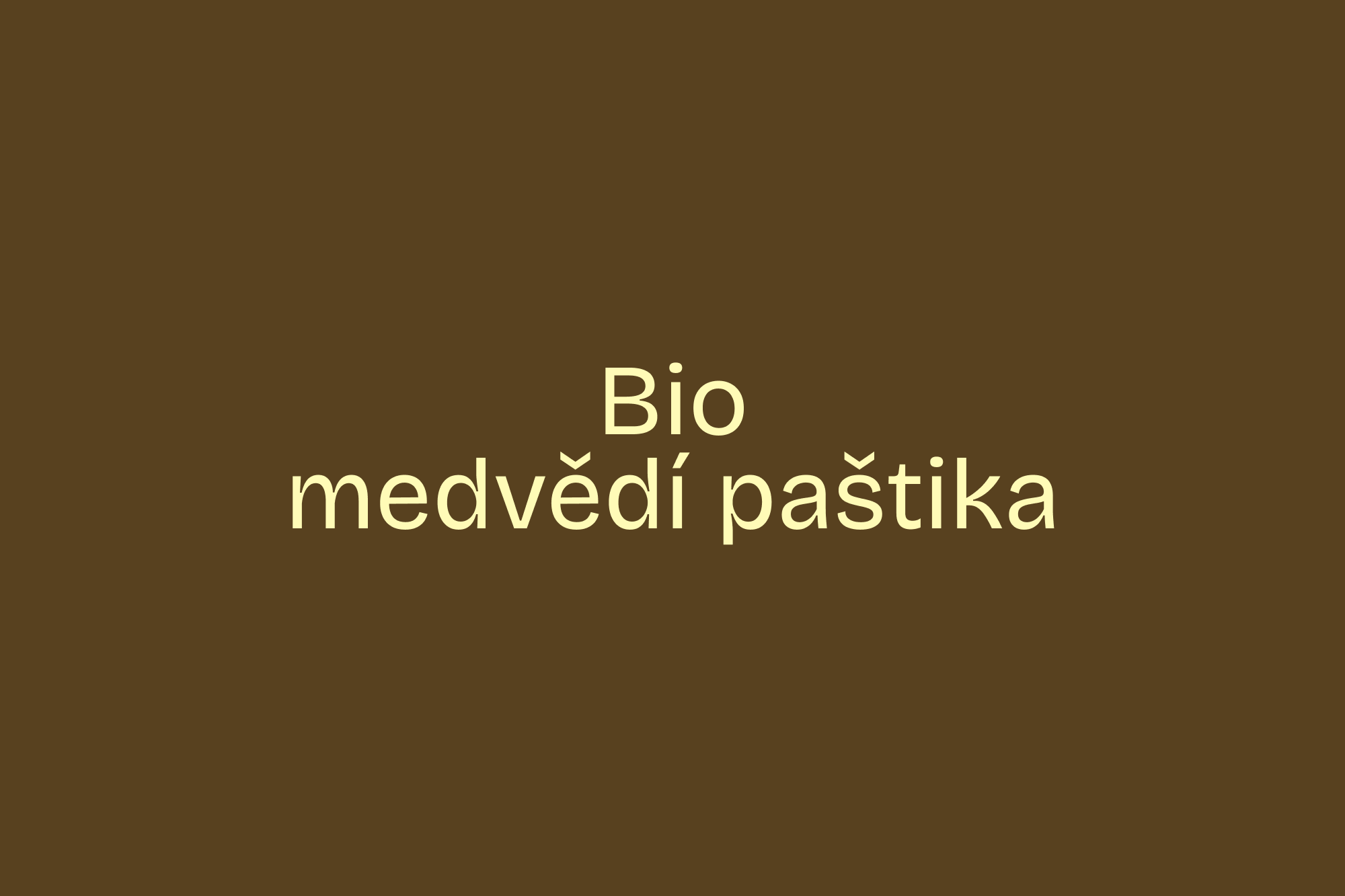 Medvědí paštika
