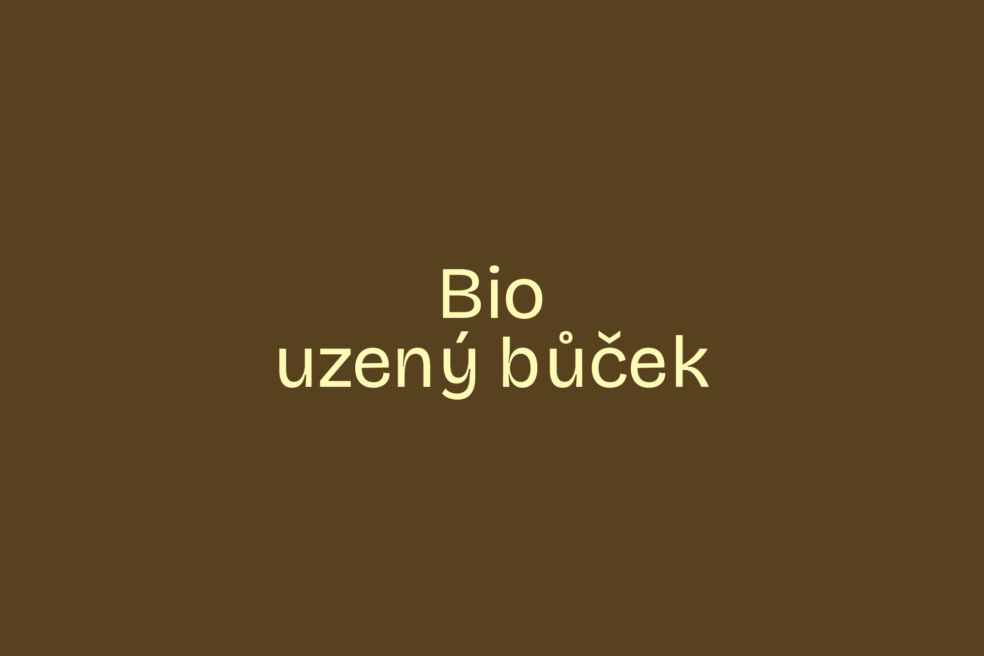Bio uzený bůček