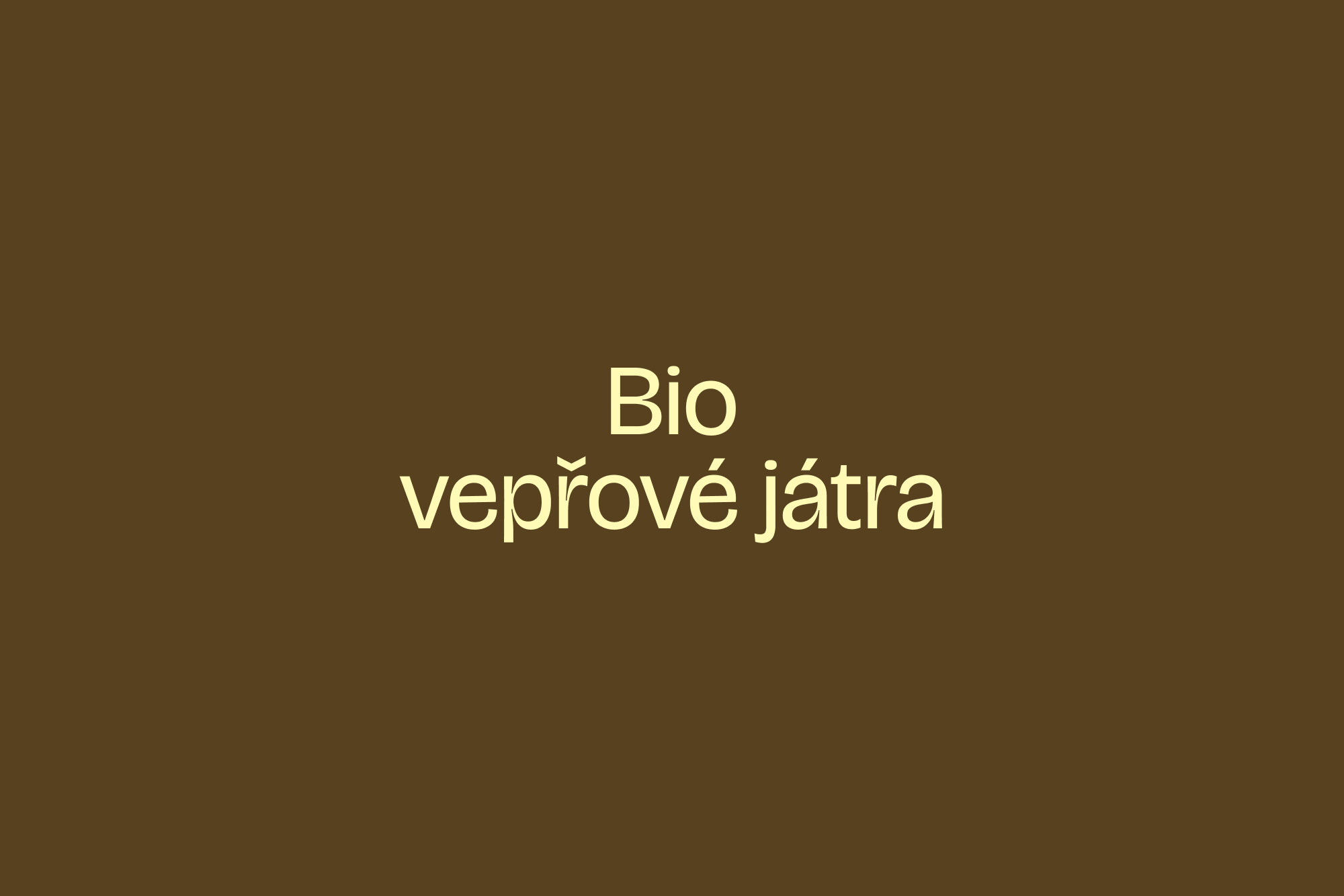 Bio vepřové játra