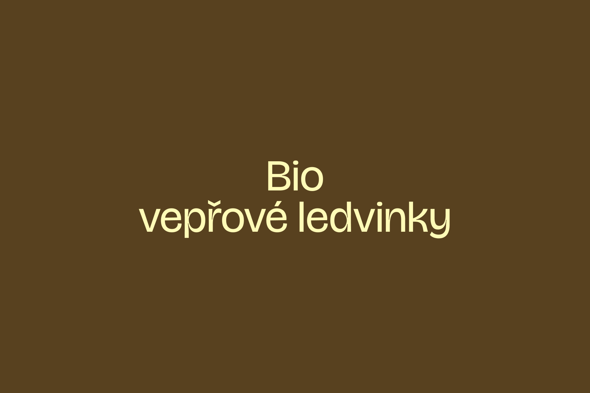 Bio vepřové ledvinky