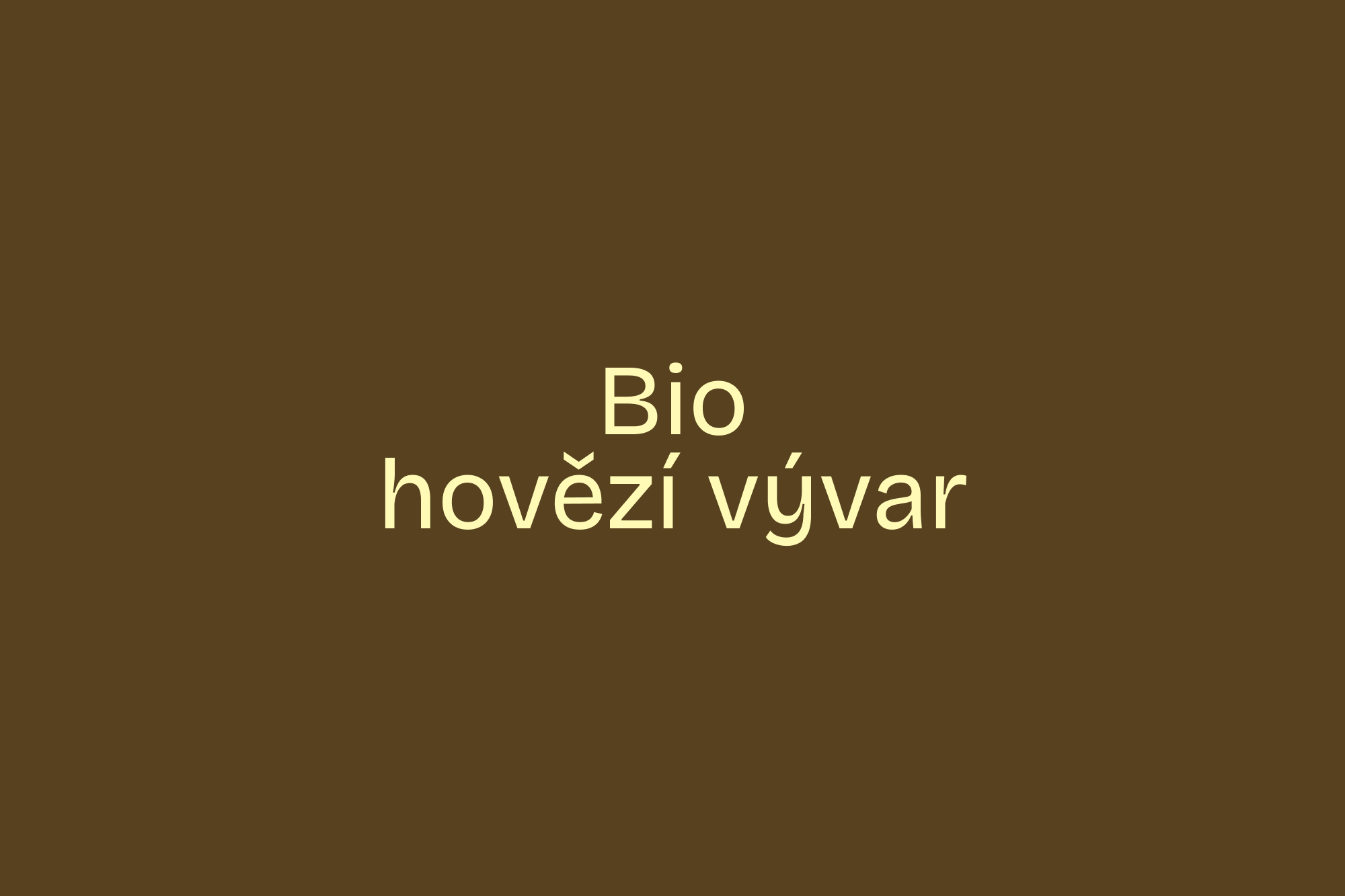 Bio hovězí vývar